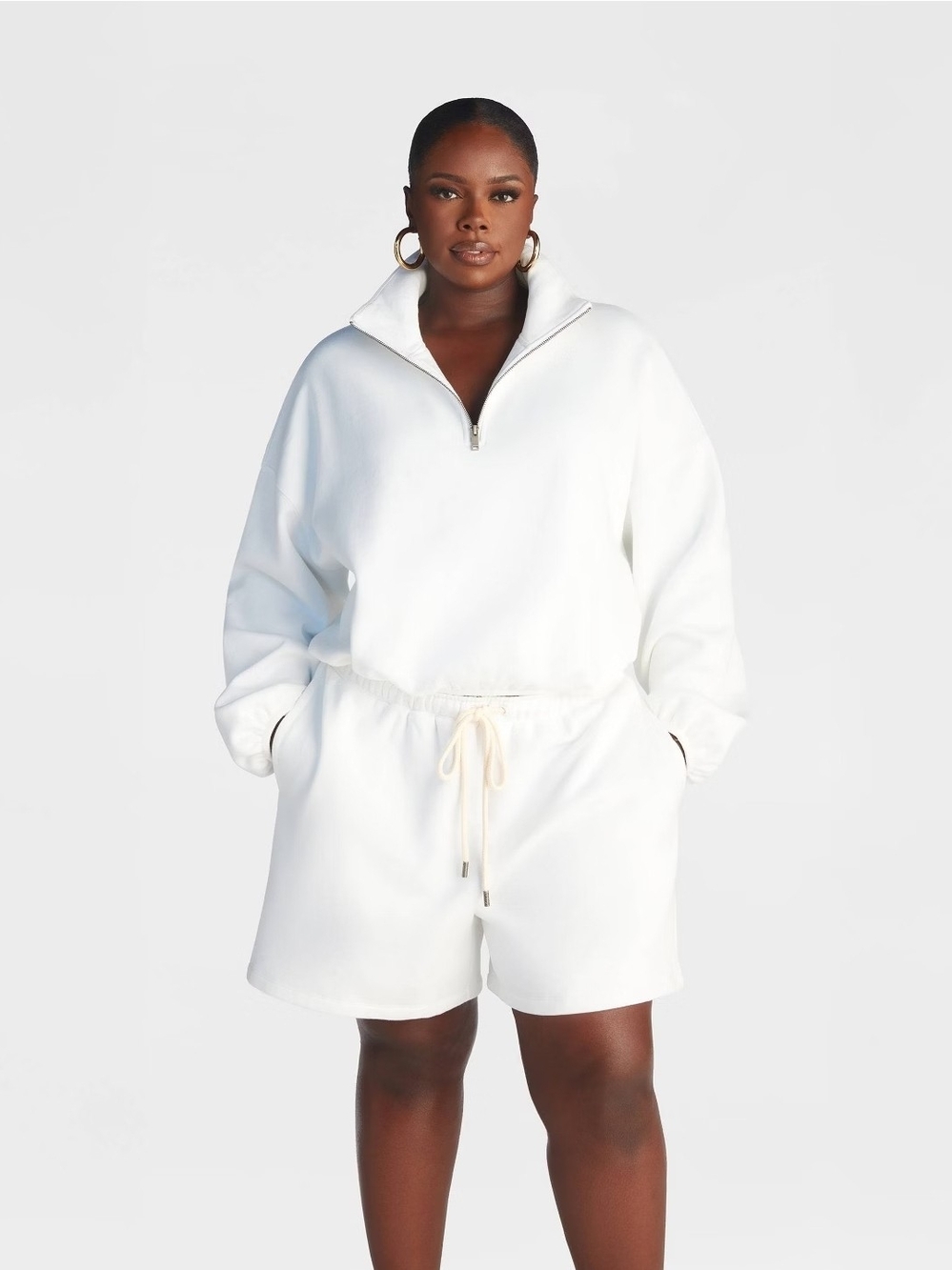 KBB by KAHLANA Women Pullover 'The Quarter Zip Sweatshirt'